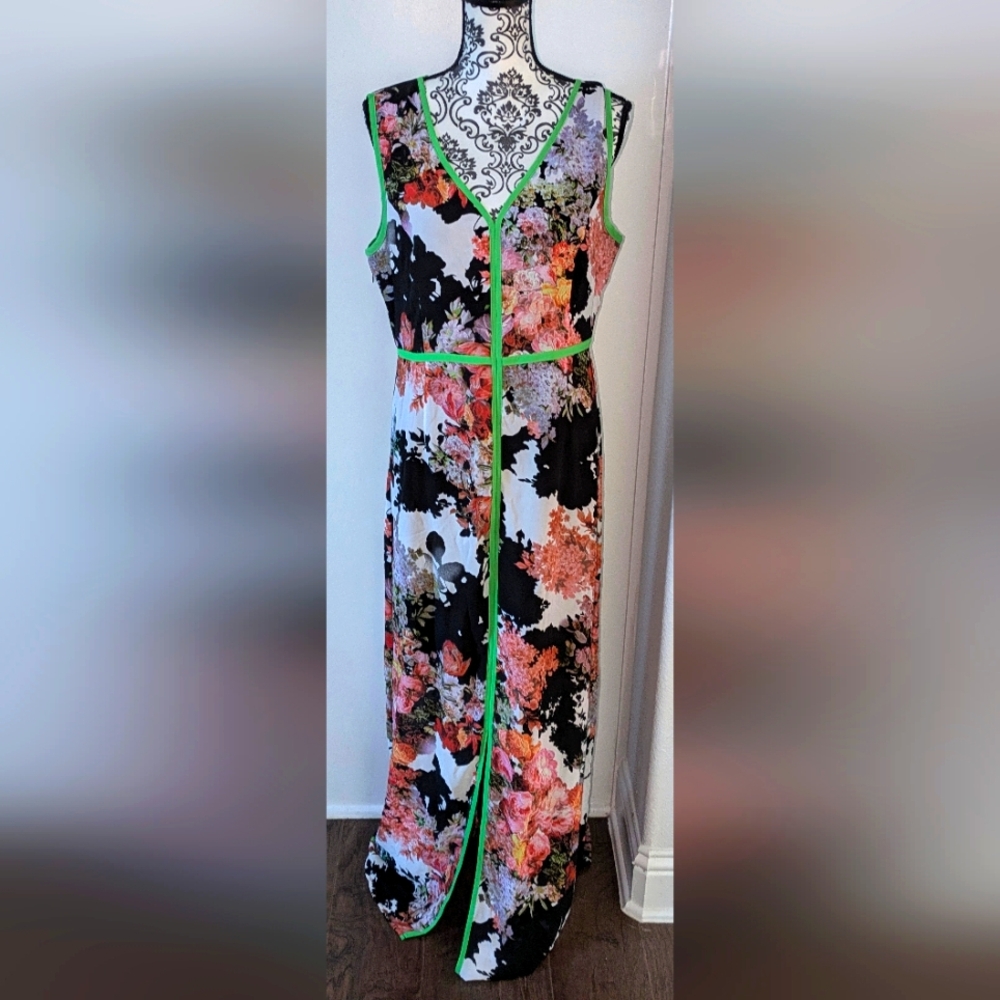 Patrizia Luca Floral Maxi Dress